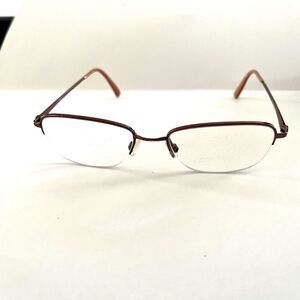 Flexon Eyeglasses Nina 249 Half Rim Designer Frames Only Gold 52-18-135